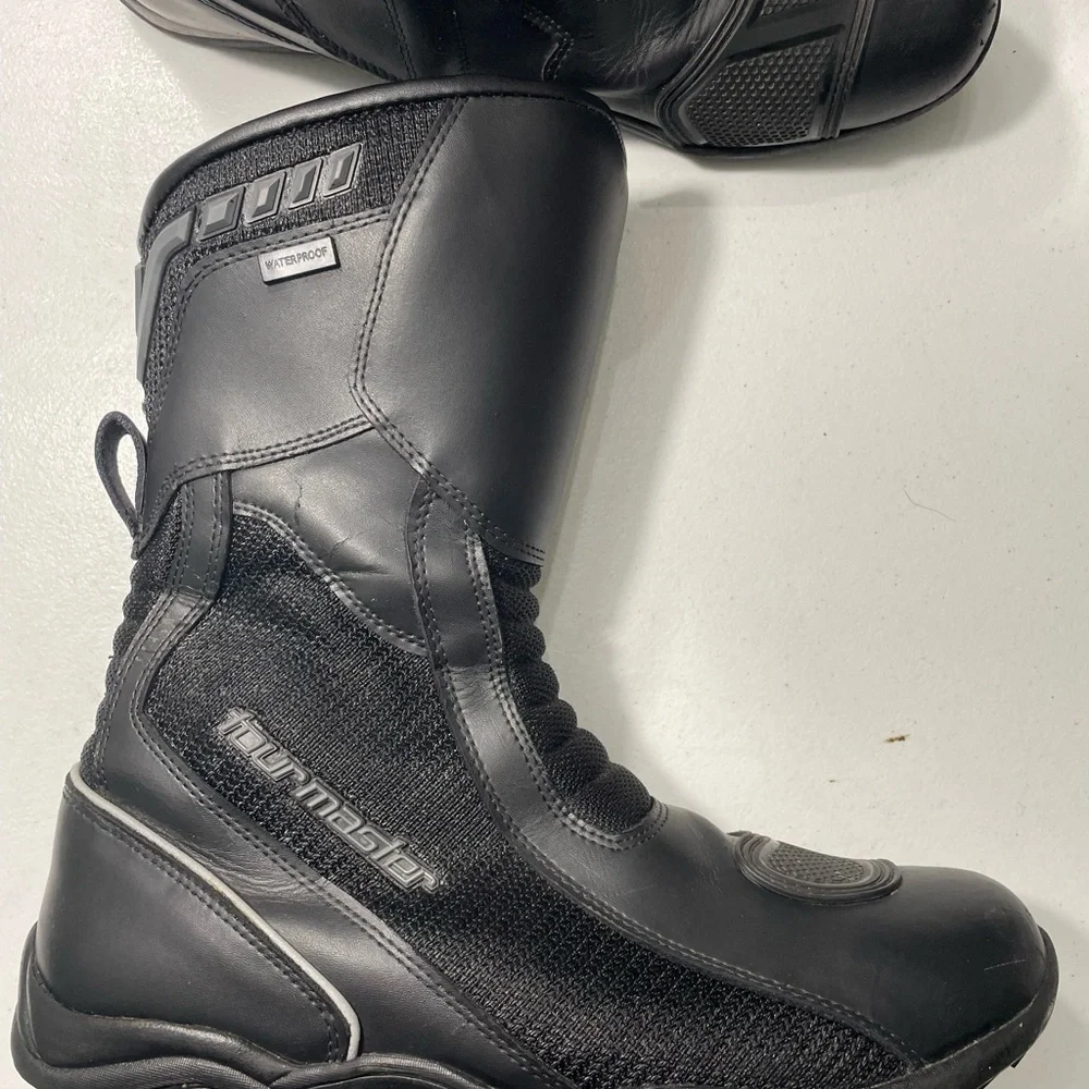 Tourmaster Black  Mortocycle Riding Boots Size 11